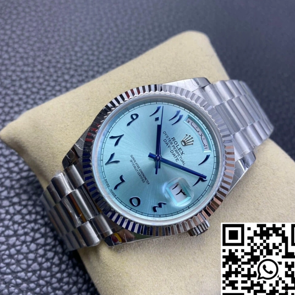 Ice Dial Rolex Factory Blue BP East Middle Date Day Customization 0128